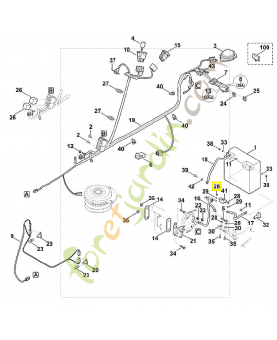 Ecrou à six pans m5 9210-259-0700. Pièce détachée Stihl / Vicking