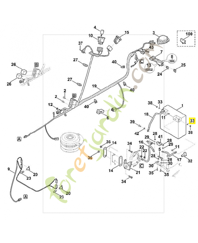 Rondelle 5,3 9291-020-0120. Pièce de rechange Sithl / Vicking