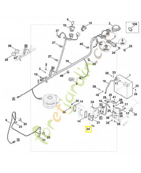 Vis six pans m6x25 9008-318-1350. Pièce de rechange Sithl / Vicking