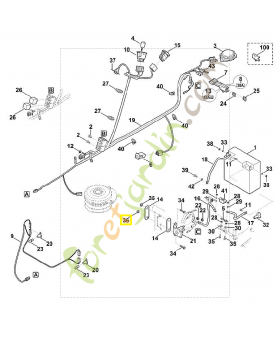 Ecrou a six pans m6 9216-261-0901. Pièce de rechange Sithl / Vicking