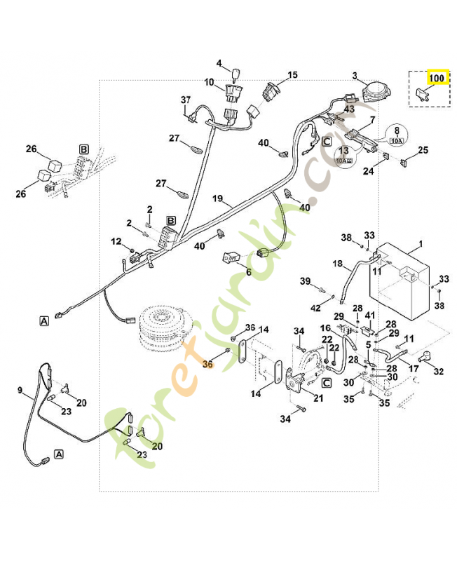 Support 6170-403-2300. Pièce de rechange Sithl / Vicking