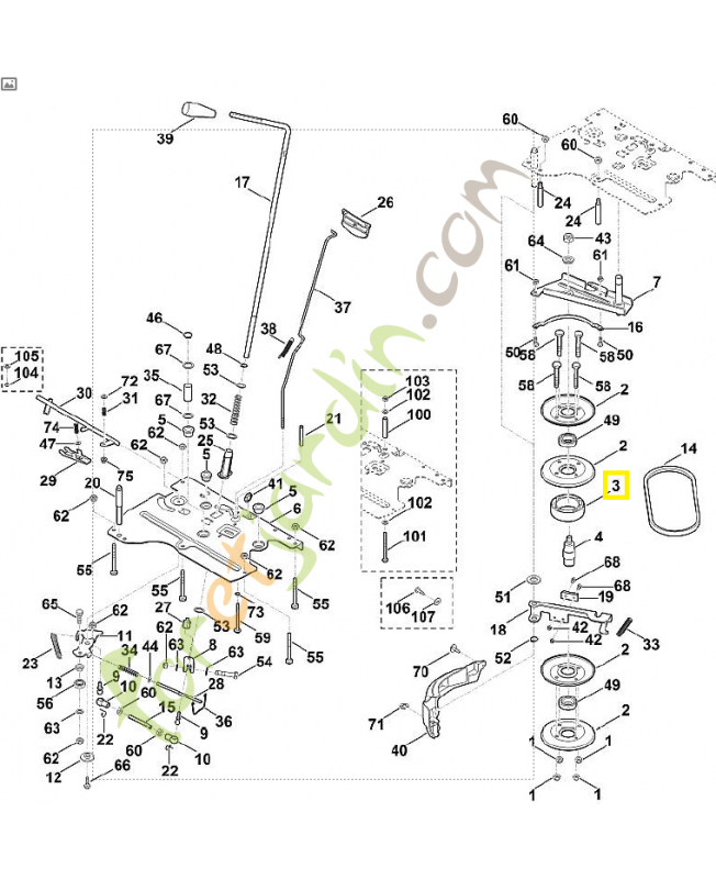 Anneau d’écartement 6170-162-2600. Pièce de rechange Sithl / Vicking