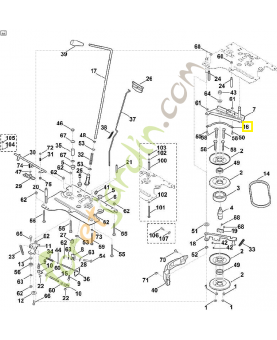 Guide-courroie 6170-162-3800. Pièce de rechange Sithl / Vicking