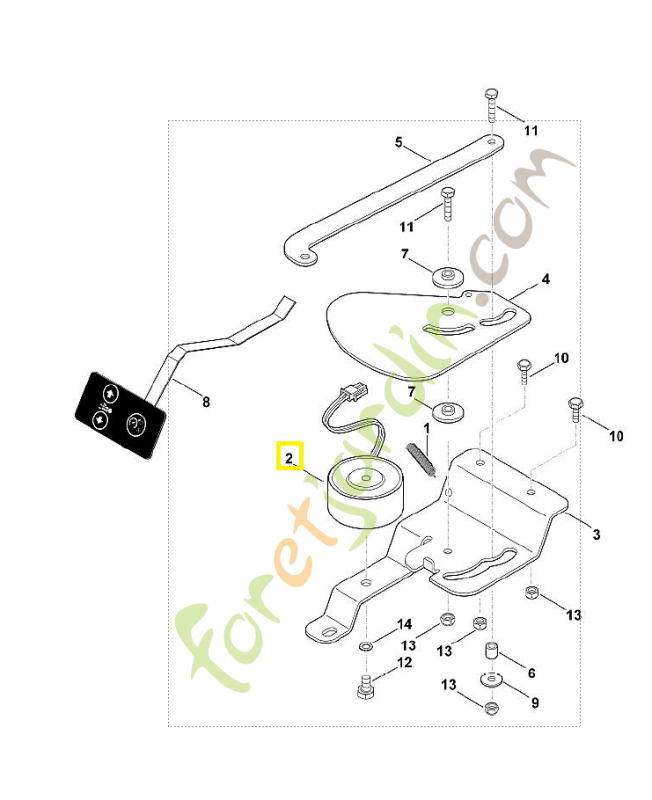 Aimant 6170-400-8000. Pièce de rechange Sithl / Vicking