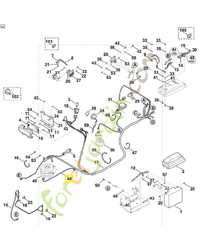 Câble d’accouplement électromagnétique 6170-440-1910. Pièce de rechange Sithl / Vicking