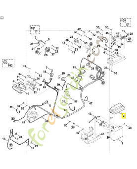 Couvercle de batterie 6170-403-0200. Pièce de rechange Sithl / Vicking