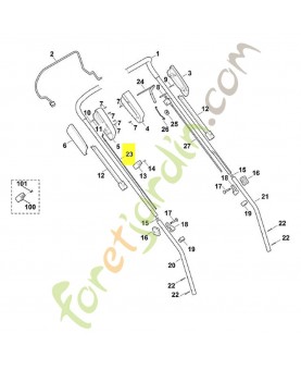 Cable de commande autostop stihl réf. 6356-700-7531
