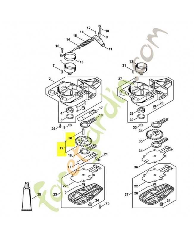 Pignon droit 56 dents 4226-640-7503
