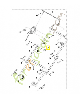Bouton 6311-708-4300. Pièce détachée Stihl / Vicking