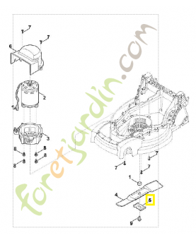 Entraineur 6311-702-0600. Pièce détachée Stihl / Vicking