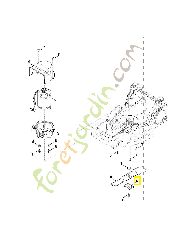 Entraineur 6311-702-0600. Pièce détachée Stihl / Vicking