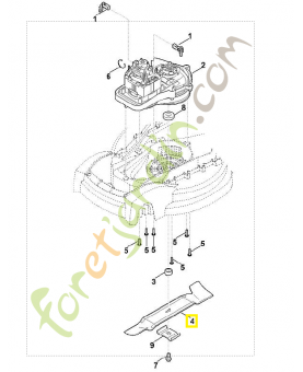 Lame 33cm me 235 6311-702-0100. Pièce de rechange Sithl / Vicking