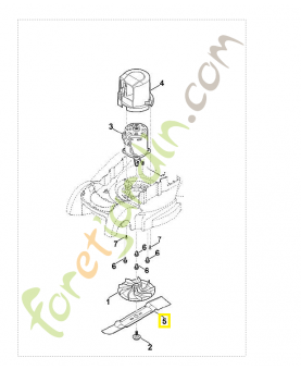 Lame rma 339 6320-702-0140. Pièce détachée Stihl / Vicking