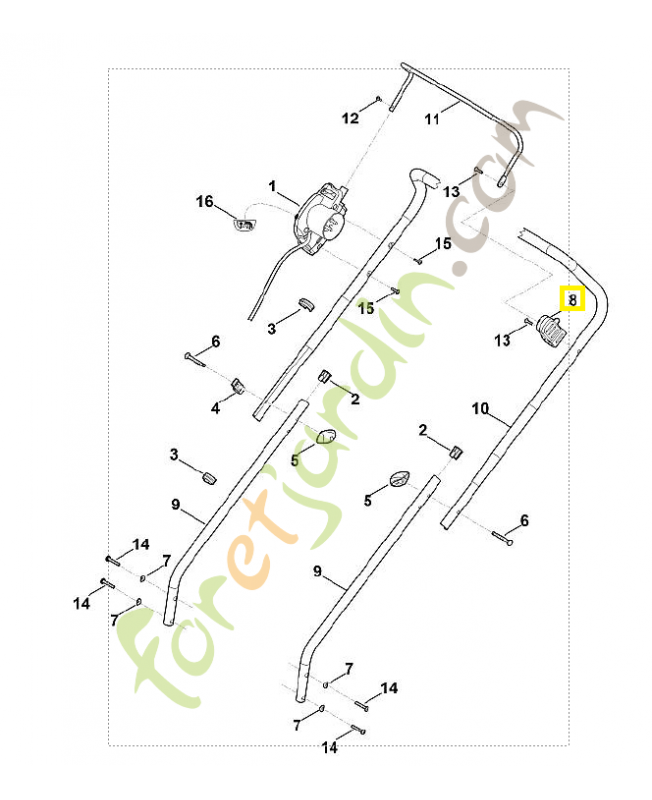 Palier 6311-760-5200. Pièce détachée Stihl / Vicking