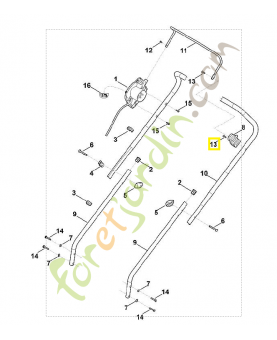Vis 4 x 16 6311-951-3505. Pièce détachée Stihl / Vicking
