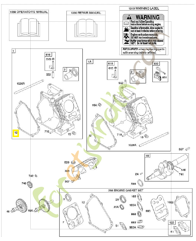 699485 Joint de carter 0003-000-1715. Pièce de rechange pour moteur thermique Briggs et Straton 699485 Joint de carter 0003-000-1715. Pièce de rechange pour moteur thermique Briggs et Straton