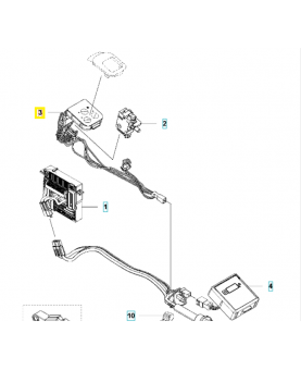 Cablage complet 588073702. Pièce détachée Husqvarna