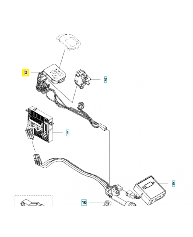 Cablage complet 588073702. Pièce détachée Husqvarna