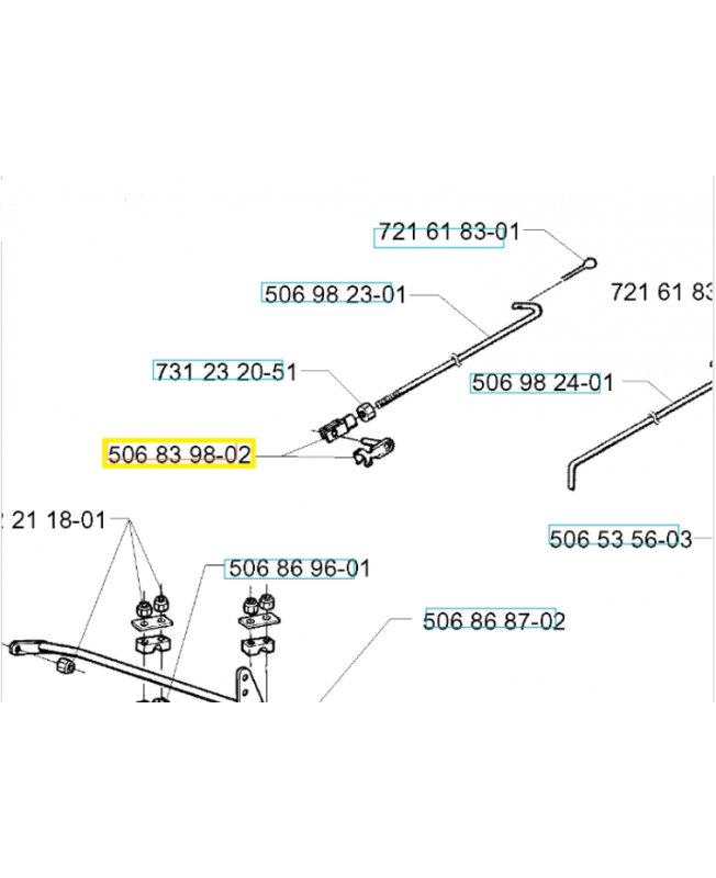 Joint 506839802. Pièce de rechange Husqvarna