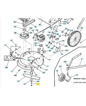 Vis 3/8 519653142. Pièce de rechange Husqvarna