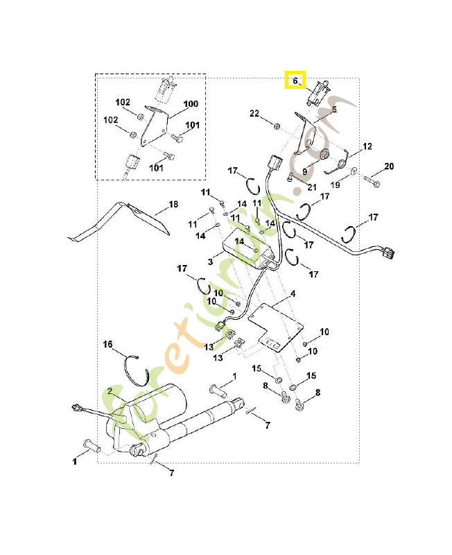 Commutateur 6170-430-0530. Pièce de rechange Sithl / Vicking