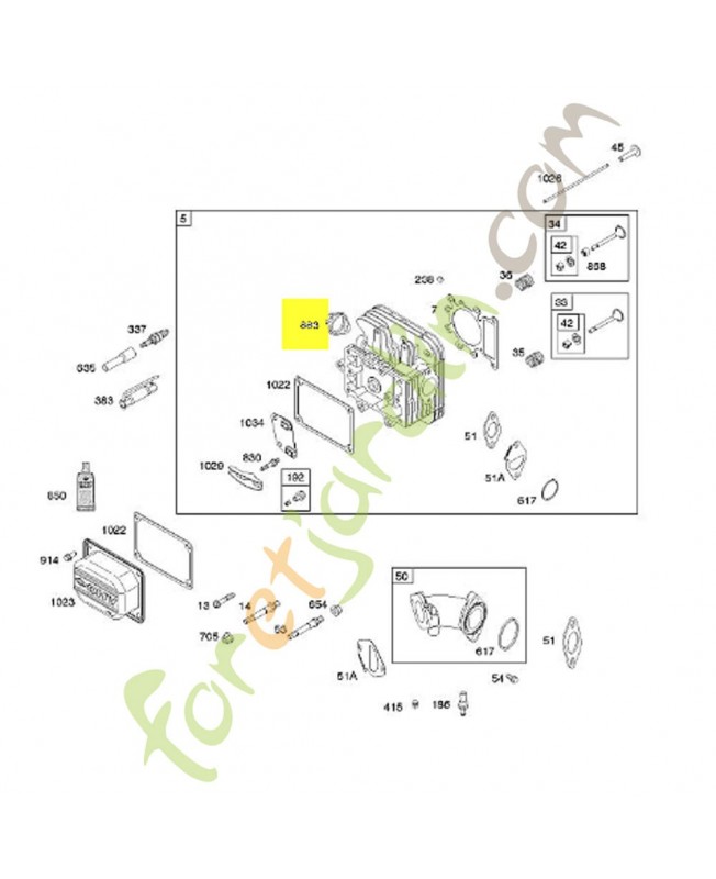 692236 Joint cote echappement
