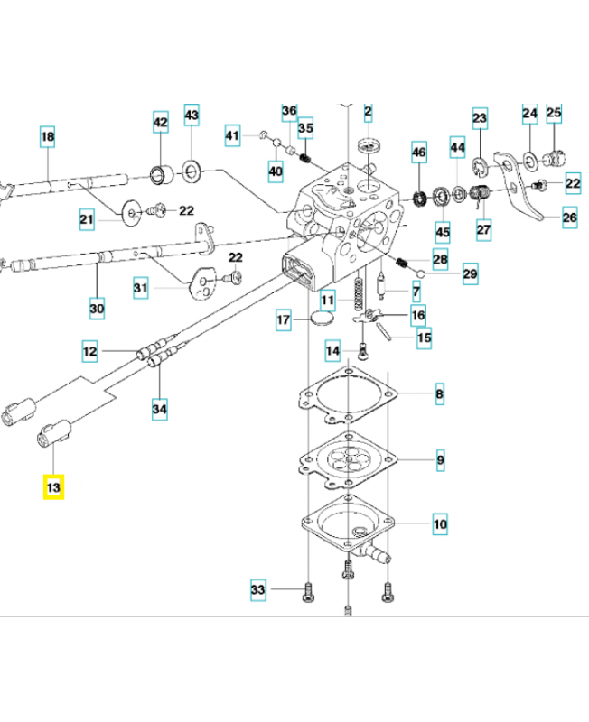Capuchon 521116901. Pièce de rechange Husqvarna