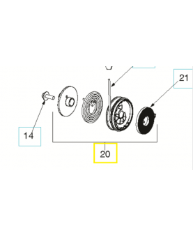 kit poulie 585530301. Pièce de rechange Husqvarna