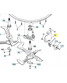 support 583258801 husqvarna.Pièce de détachée Husqvarna