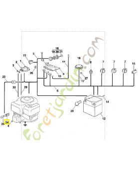 Support de l'ampoule 6125-440-1800. Pièce de rechange Sithl / Vicking