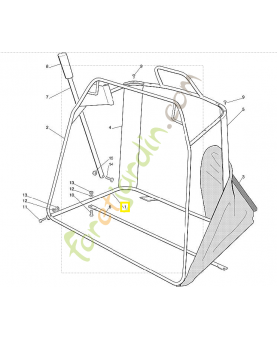 Châssis inférieur 6125-700-3120. Pièce de rechange Sithl / Vicking