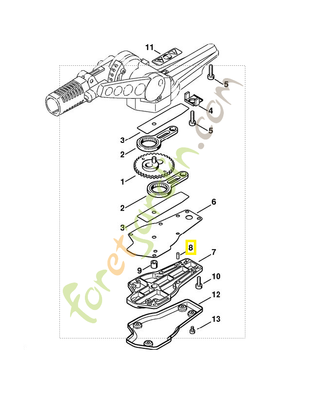 Goupille cylind 4x10 9381-651-2062. Pièce de rechange Sithl / Vicking