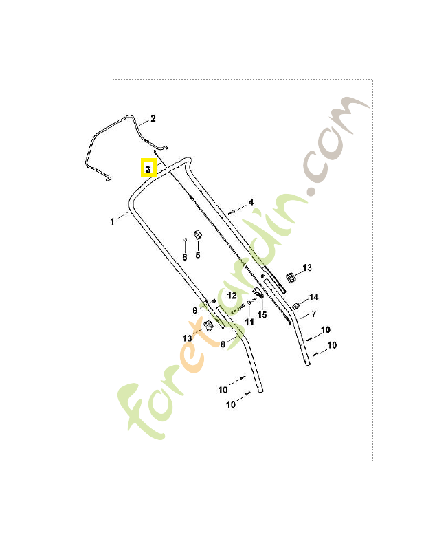 Câble arrêt moteur/arrêt lame 6336-700-7500. Pièce de rechange Sithl / Vicking Câble arrêt moteur/arrêt lame 6336-700-7500. Pièce de rechange Sithl / Vicking