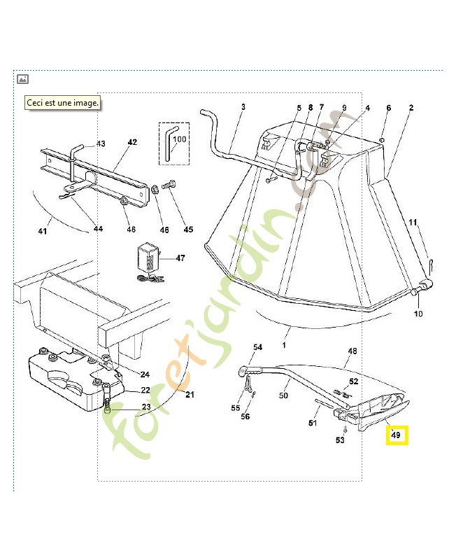 Obturateur 6125-701-1600. Pièce de rechange Sithl / Vicking
