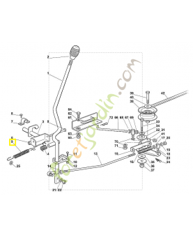 Ressort de tension 6125-703-5101. Pièce de rechange Sithl / Vicking
