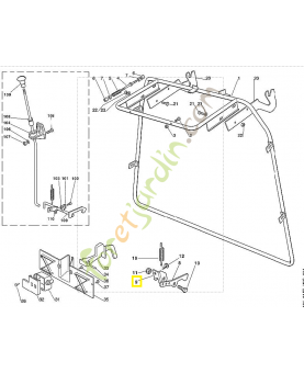 Support 6125-703-6930. Pièce de rechange Sithl / Vicking