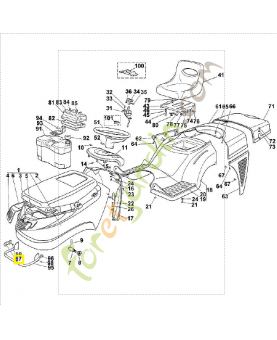 Plaque 6125-703-8910. Pièce de rechange Sithl / Vicking