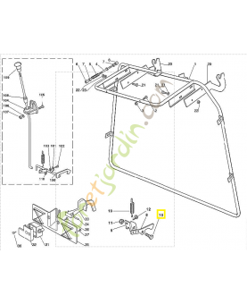 Boulon 6125-703-9060. Pièce de rechange Sithl / Vicking