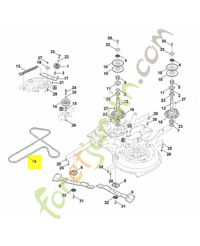 Courroie trapezoidale 6160-704-2120