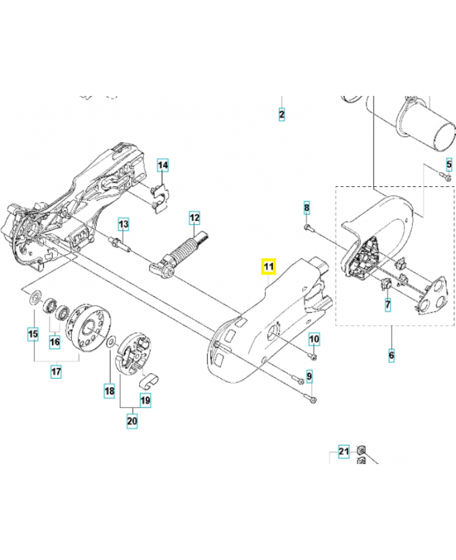 protecteur 586099201. Pièce détachée Husqvarna