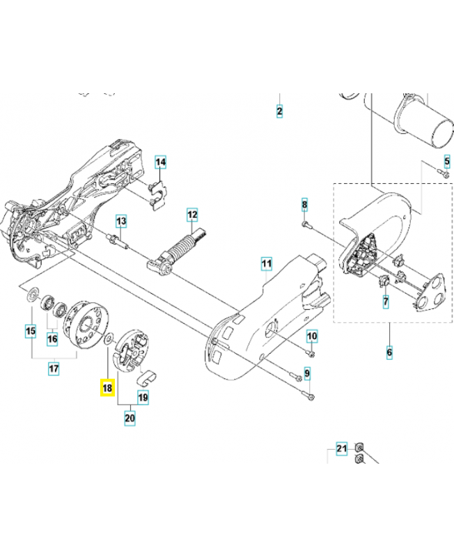 Rondelle 503230070. Pièce détachée Husqvarna