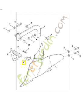 Goupille 8 x 50 9396-021-3800. Pièce de rechange Sithl / Vicking