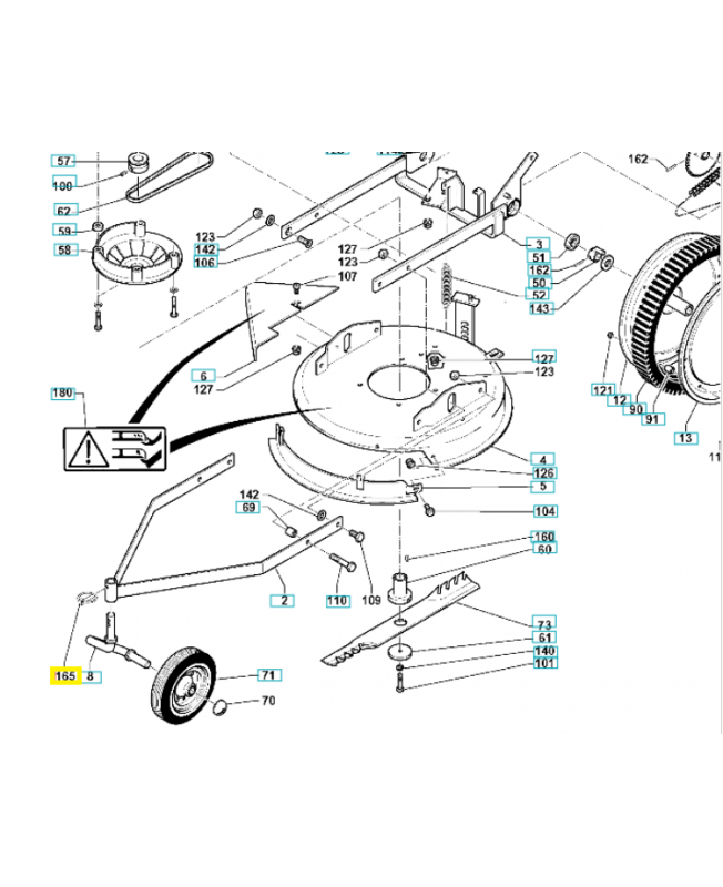 Goupille 519653167. Pièce de rechange Husqvarna