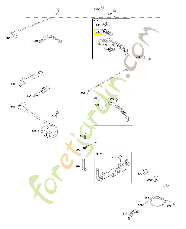 692135 Ressort frein 0003-000-1053
