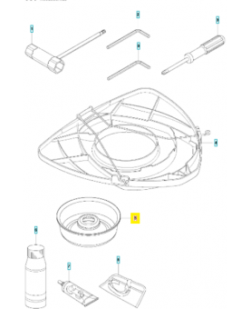 BOL DE GARDE AU SOL 528818101. Pièce de rechange Husqvarna