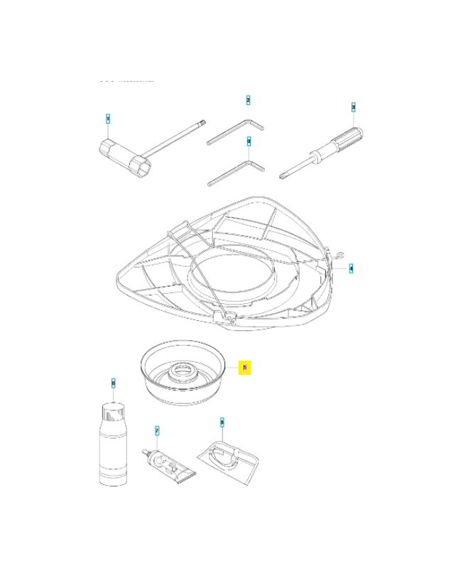 BOL DE GARDE AU SOL 528818101. Pièce de rechange Husqvarna BOL DE GARDE AU SOL 528818101. Pièce de rechange Husqvarna