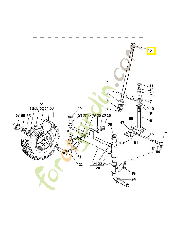 Douille 6125-708-5710. Pièce de rechange Sithl / Vicking