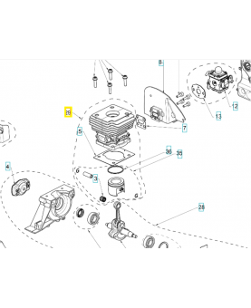 Service kit cylindre  piston  591397601. Pièce détachée Husqvarna