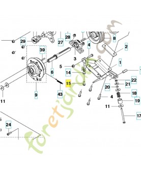Vis husqvarna ref. 506675401 Remplace référence 506570201 ; 506645401