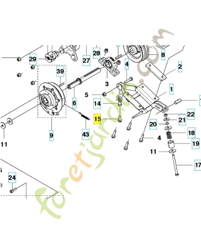 Vis husqvarna ref. 506675401 Remplace référence 506570201 ; 506645401